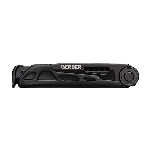Gerber Armbar Trade bit driver with two sides aids quick screw work outdoors.