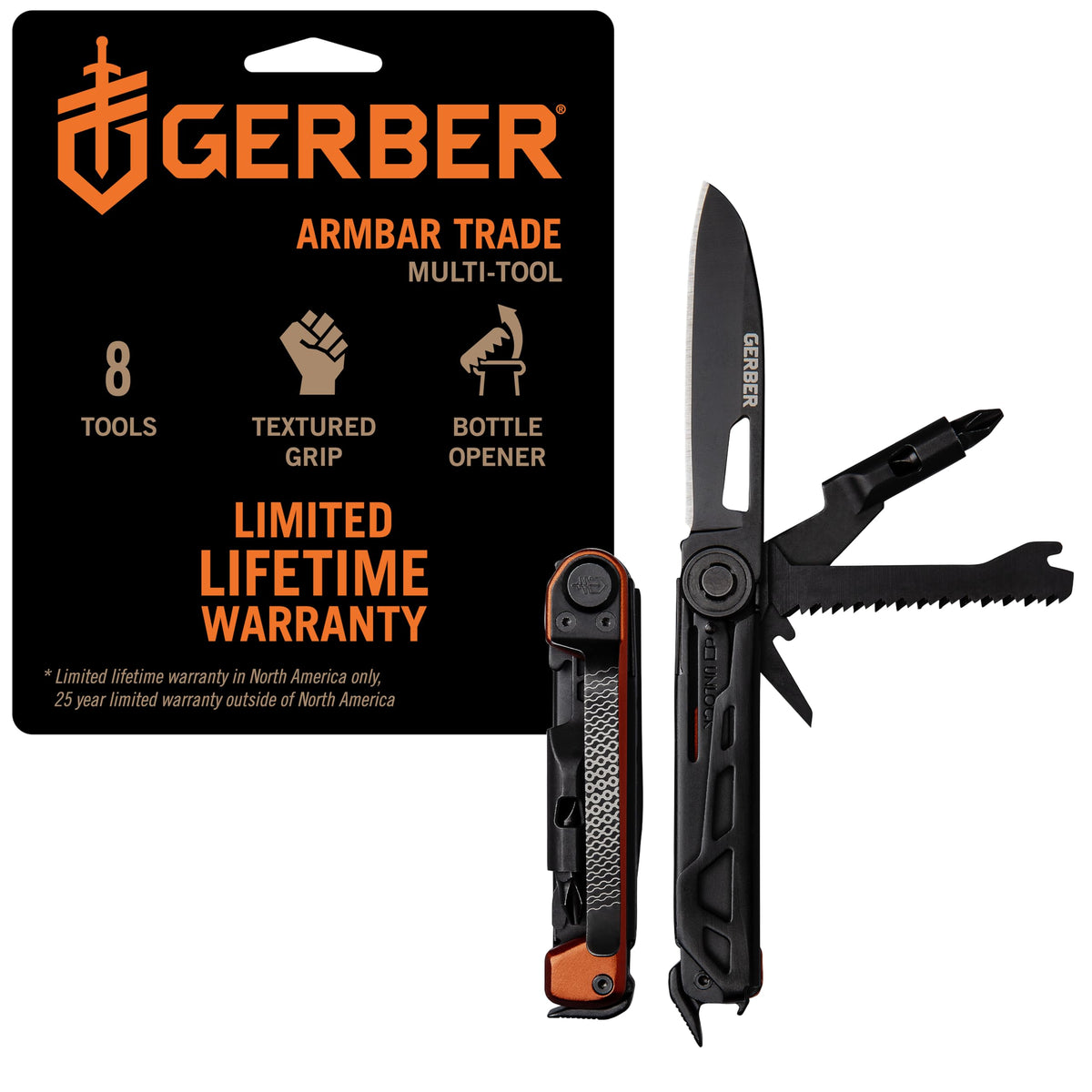 Gerber Armbar Trade blade ready for precise cuts during camping trips and daily tasks.