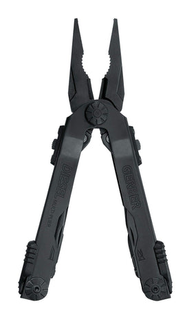 Gerber Diesel Black half-serrated blade ready for versatile cutting tasks