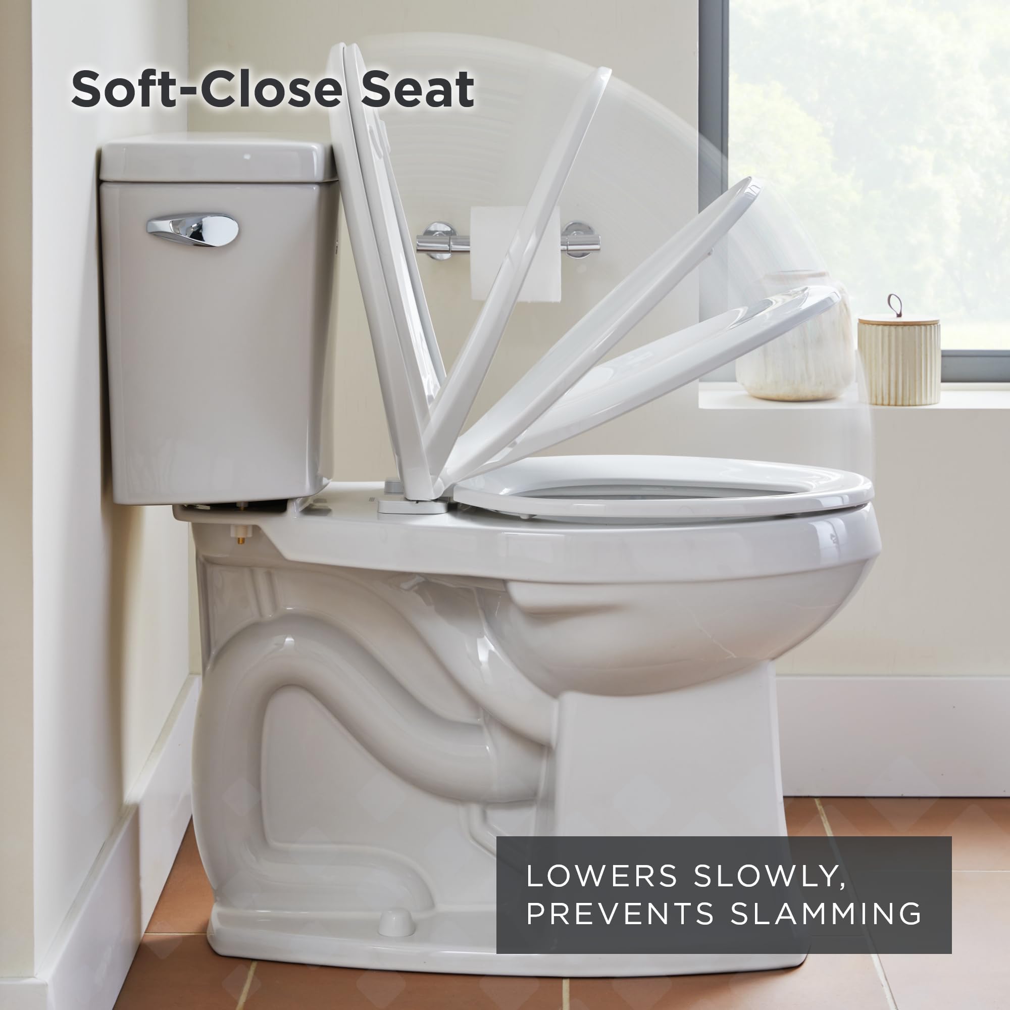 Gerber elongated seat non-slip bumpers provide secure stability