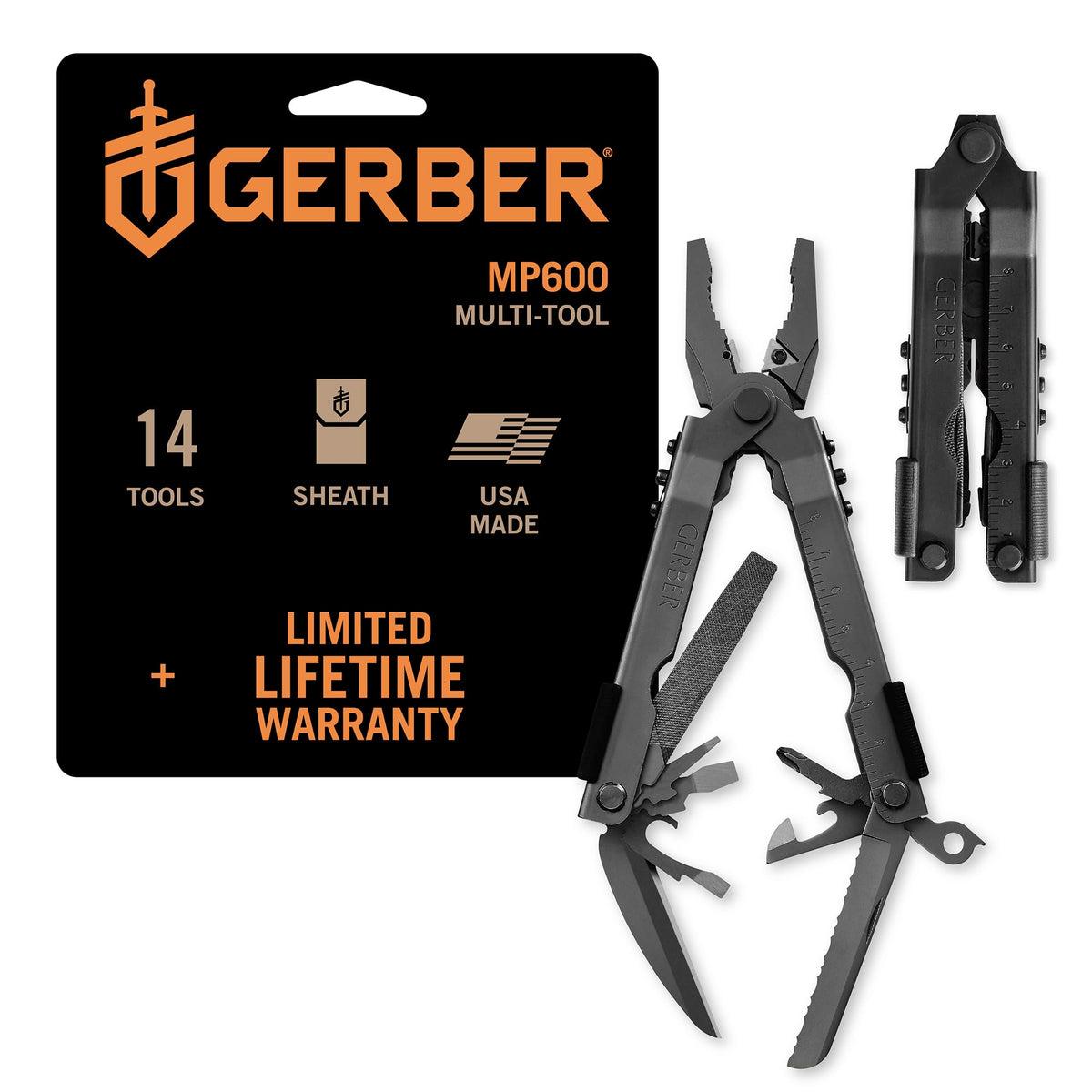 Gerber Multi-Plier 600 blunt nose, closed for compact everyday carry and quick access.