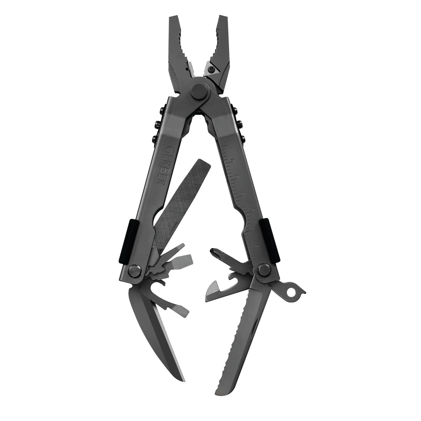 Gerber Multi-Plier 600 in use with pliers extended for on-site repairs.