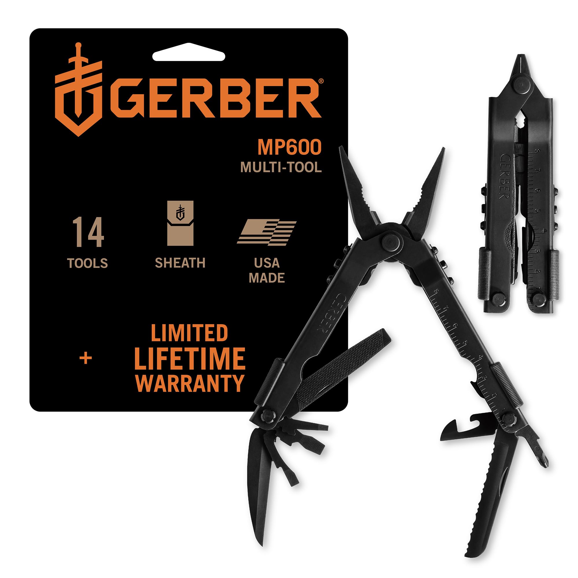 Gerber Gear Multi-Plier 600 with needlenose pliers for precise grips and tasks