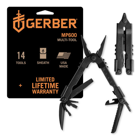 Gerber Gear Multi-Plier 600 with needlenose pliers for precise grips and tasks