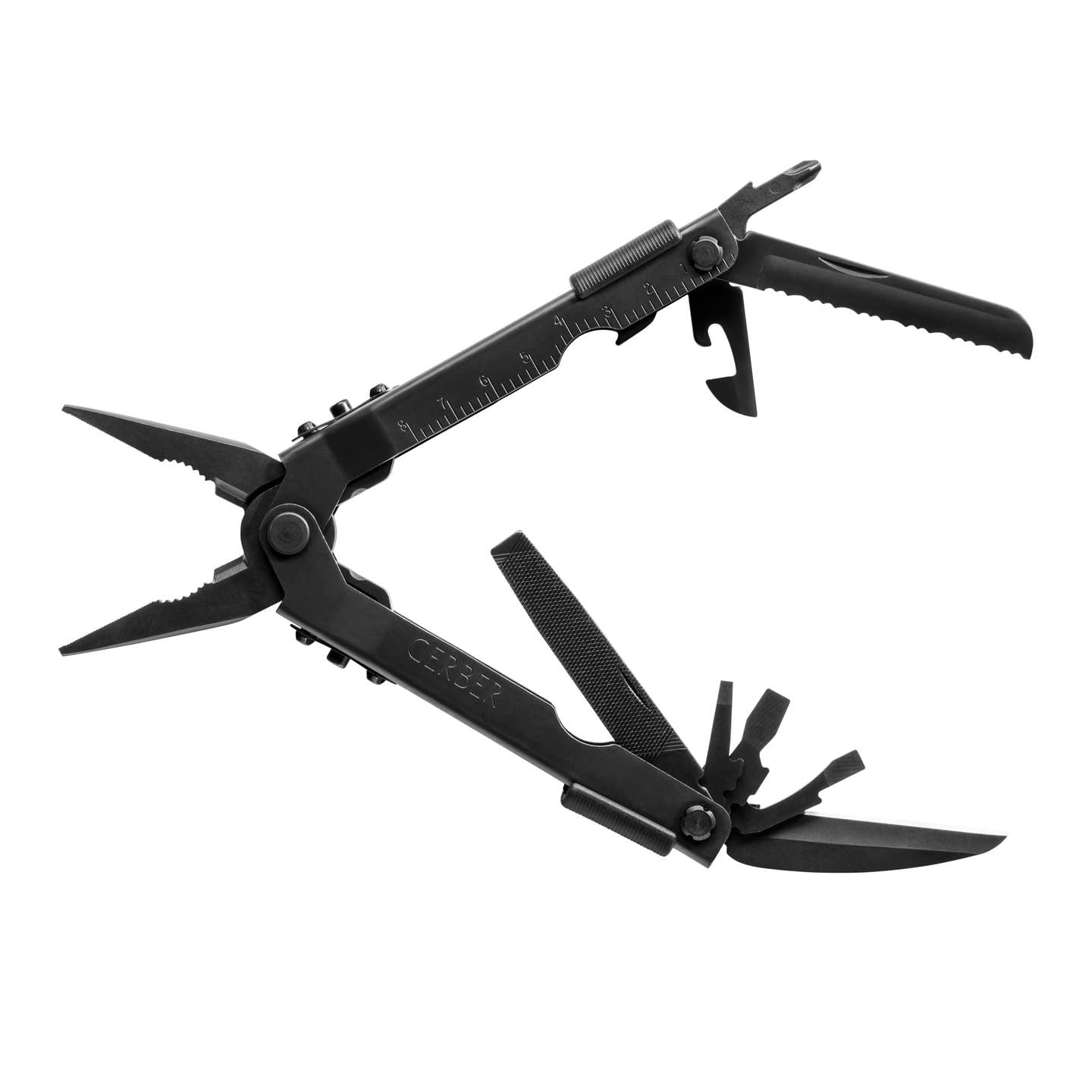 Gerber Gear Multi-Plier 600 serrated knife for quick cutting outdoors
