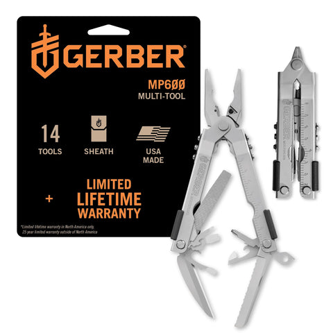 Gerber Multi-Plier 600 with needlenose pliers for precise grip in tight spaces.