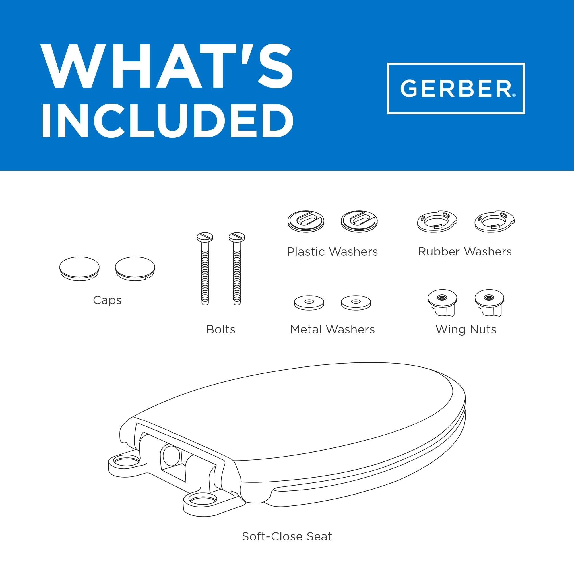 Gerber round front seat with limited lifetime warranty for peace of mind.