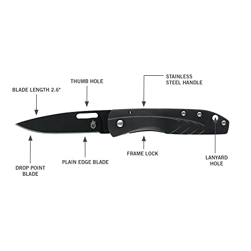 Gerber STL 2.0 knife with titanium coating for corrosion resistance