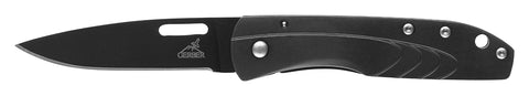 Gerber STL 2.5 folding knife blade close-up showing fine edge for precise cuts.