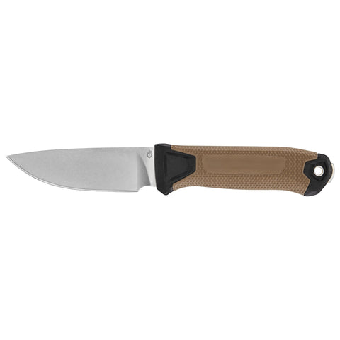 Gerber StrongArm Camp Magnacut knife with plain edge for reliable camping tasks.