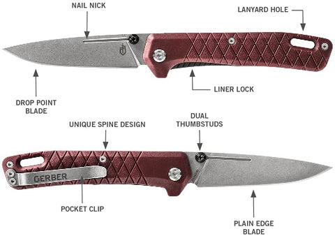 Gerber Zilch with clip, secure pocket carry for daily tasks.