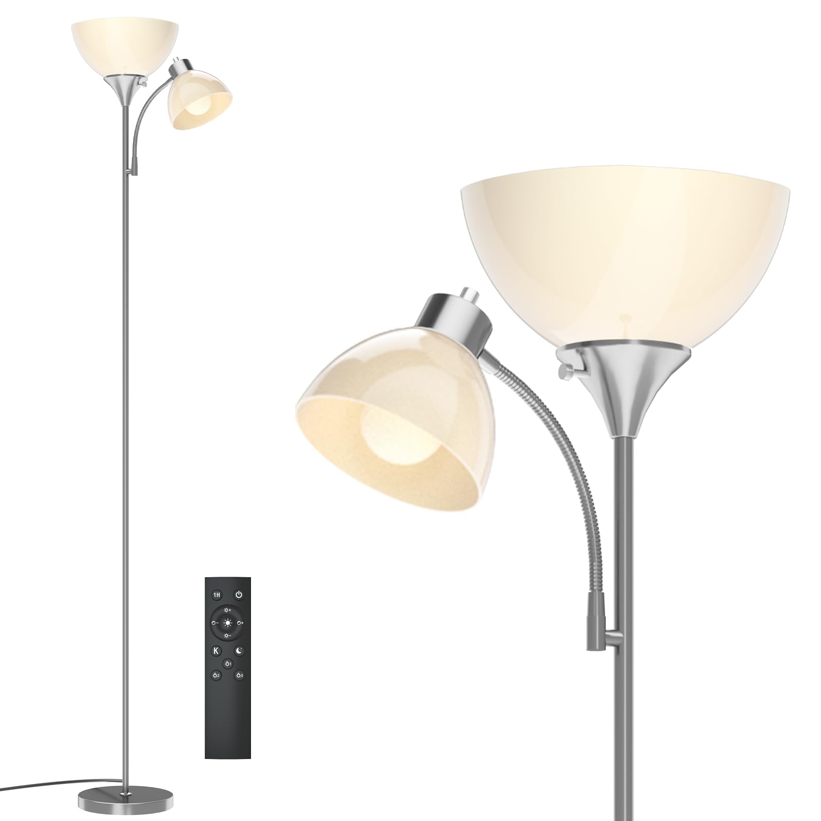 GERGO floor lamp with remote control for convenient lighting from anywhere
