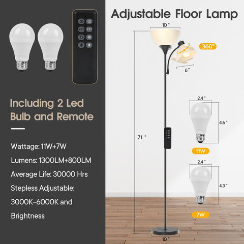 GERGO lamp in modern living room demonstrates versatile color temperature settings.