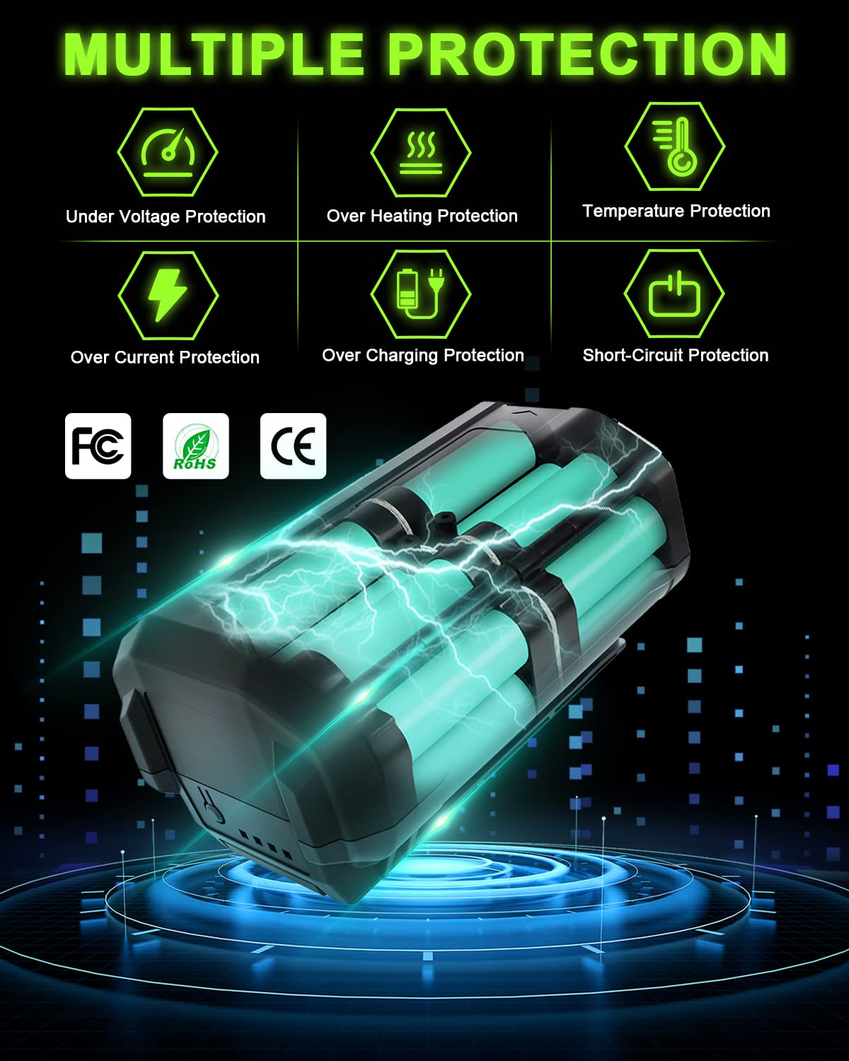 LED indicator on GERIT BATT shows remaining capacity for easy charging planning