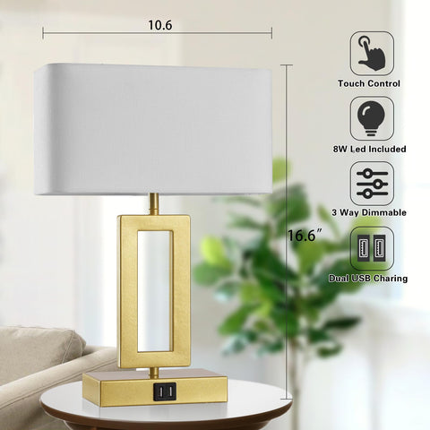 Gernehop included 7W LED bulbs deliver steady, energy-saving brightness.