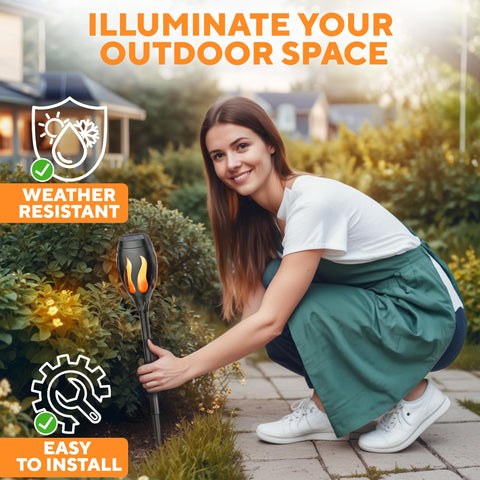 GEROSSI waterproof solar lights for patio provide durable, weather-ready lighting.
