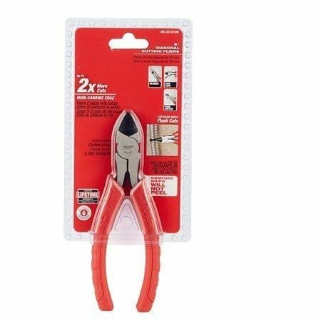 Gerrit diagonal cutting plier 6in with flush cut for precise trimming.