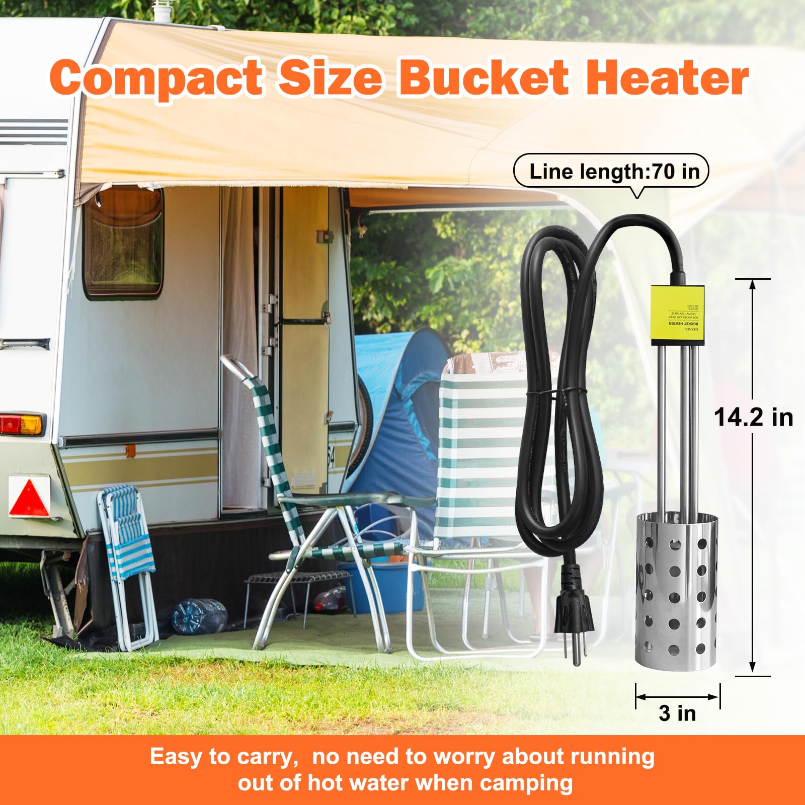 GESAIL ideal use scenarios for camping or winter home use.
