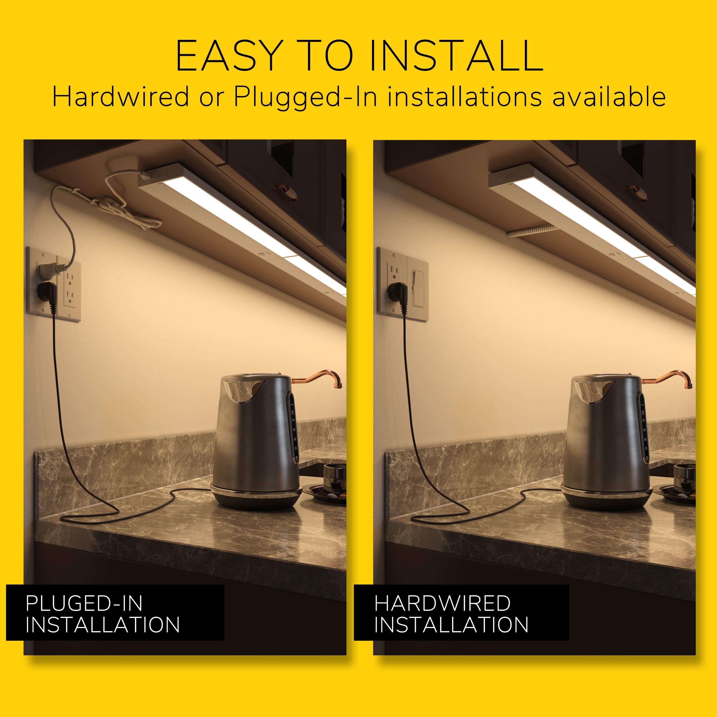 GETINLIGHT 12-inch under-cabinet light at 4000K crisp white for task clarity