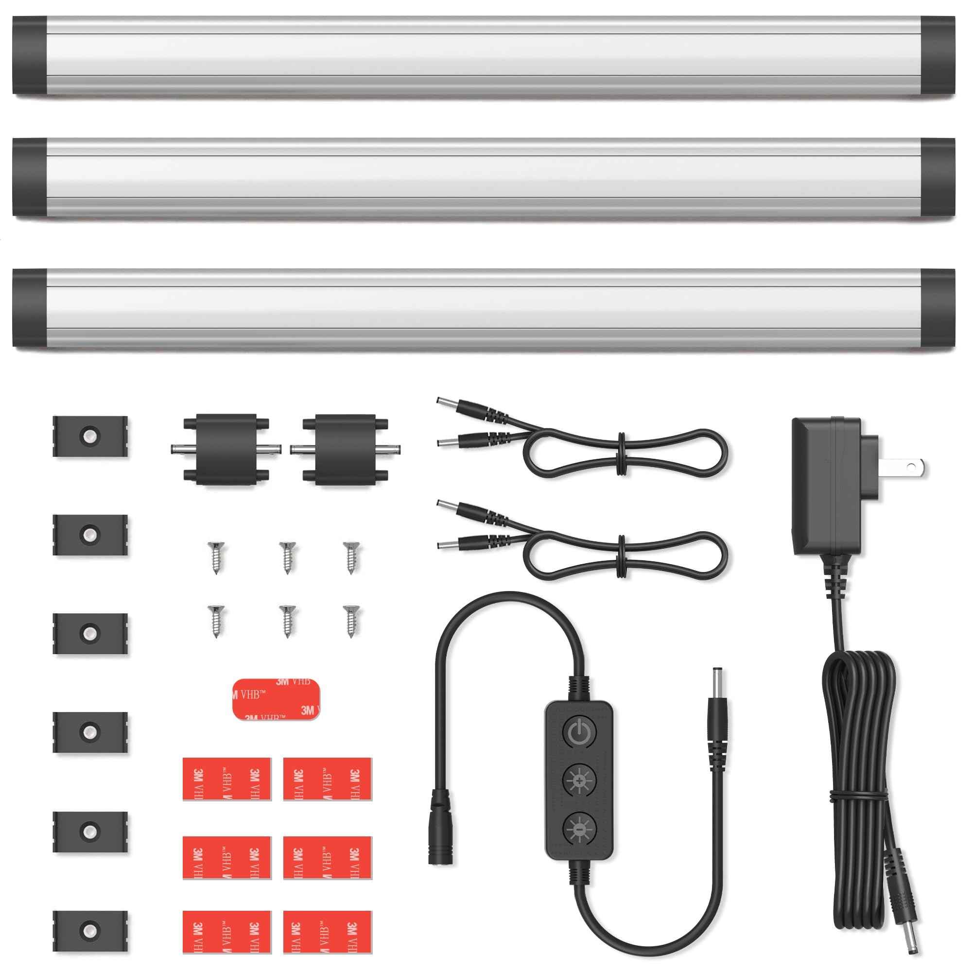 GETINLIGHT 12 inch under-cabinet light pack for versatile kitchen task lighting