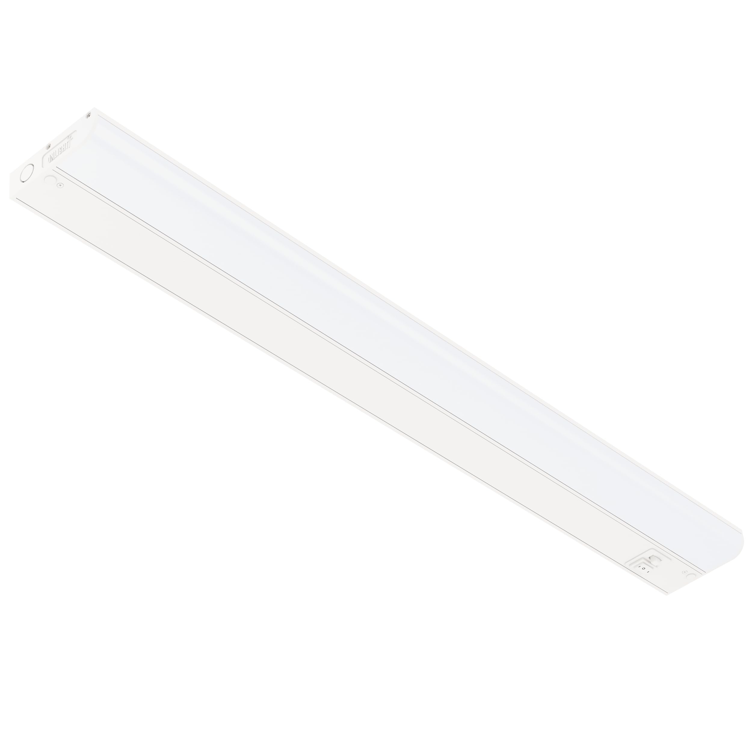GETINLIGHT 30-inch under-cabinet light front view shows a slim, discreet profile for sleek kitchens.