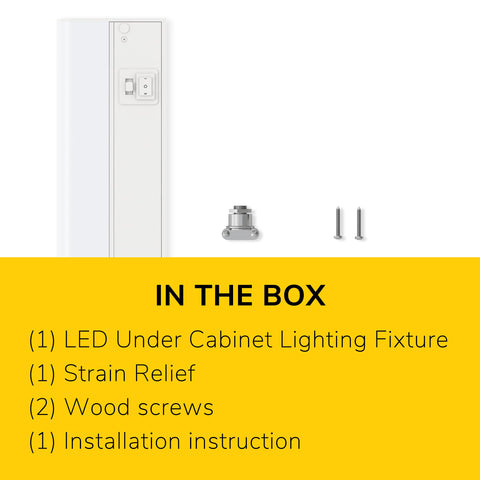 GETINLIGHT matte white finish blends with cabinetry for a seamless look.