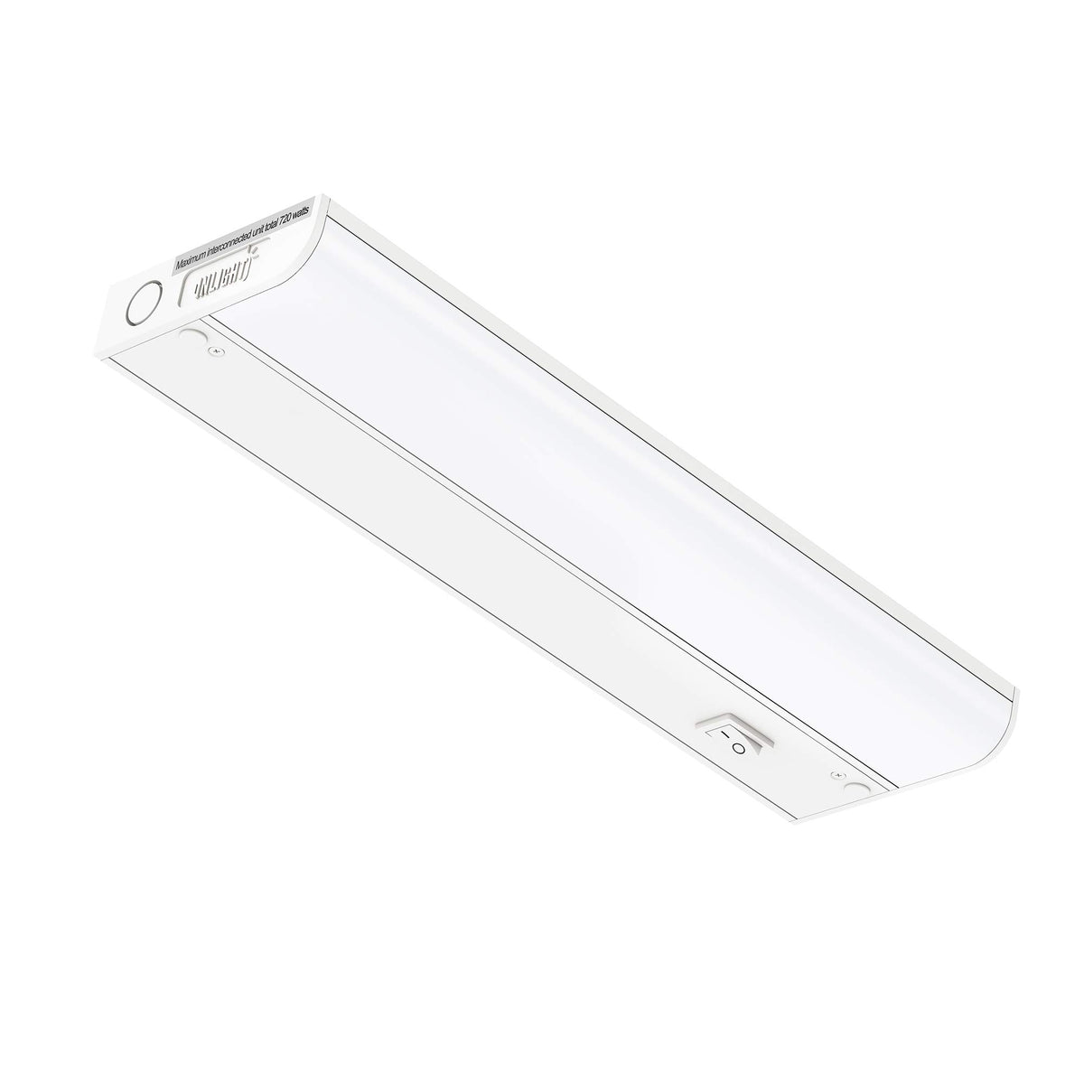 GETINLIGHT Inlight 12-inch under-cabinet light, front view with even task lighting