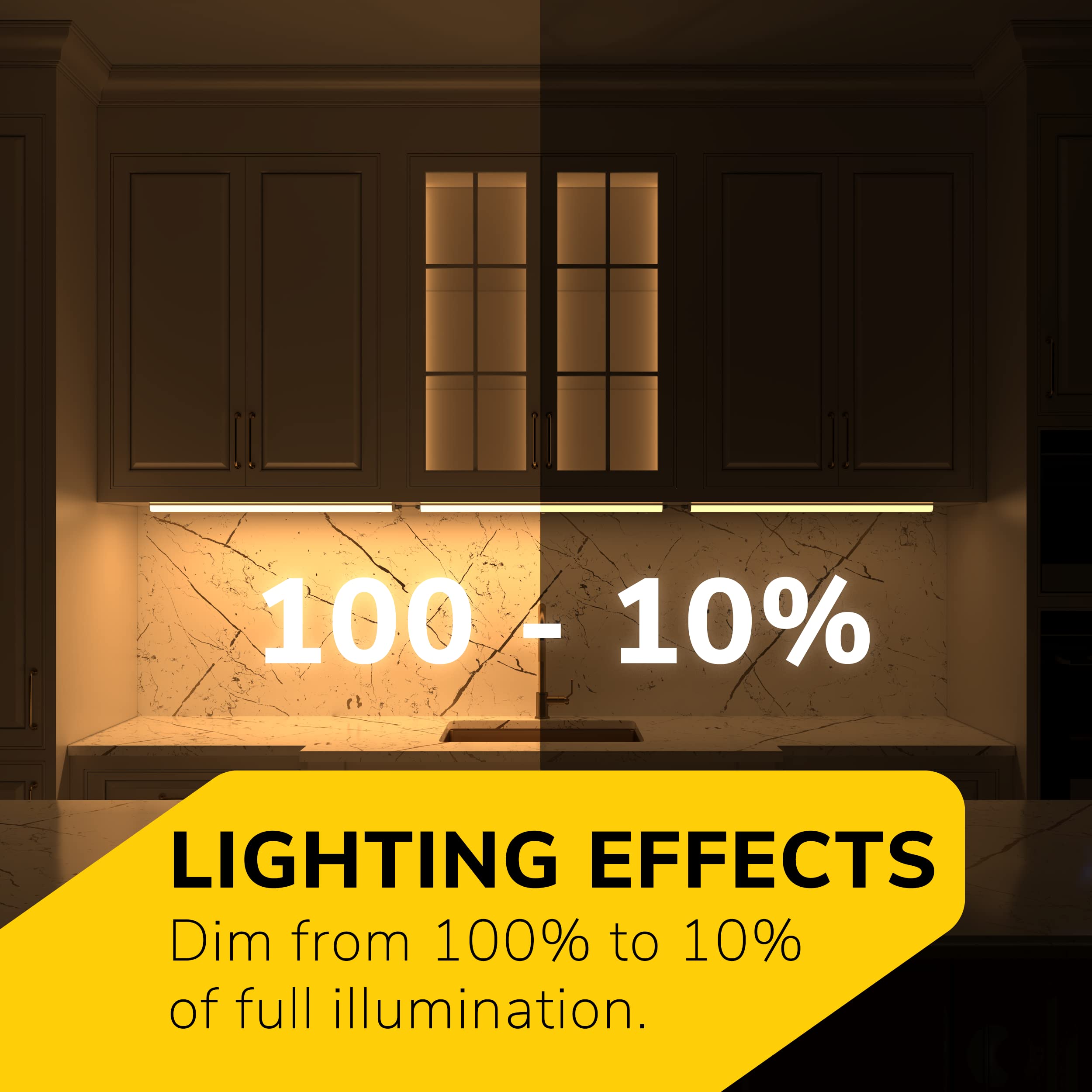 GETINLIGHT Inlight dimmable fixture pairs with standard dimmers for customizable ambiance.