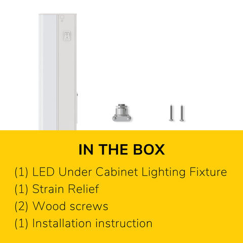GETINLIGHT Inlight hardwired installation ready under cabinet lighting
