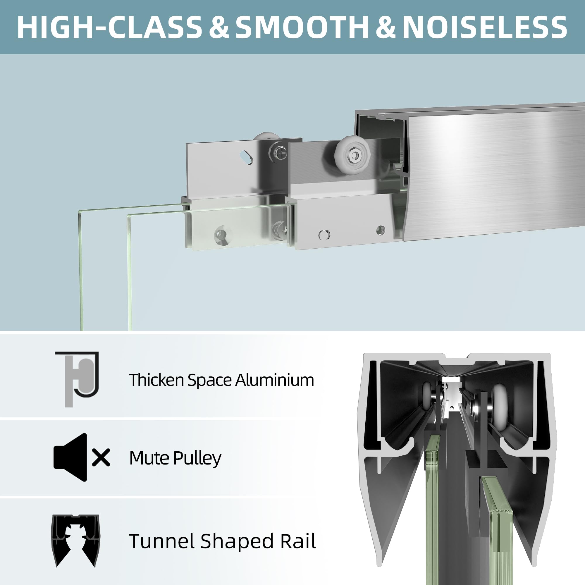 GETPRO durable aluminum frame supports smooth operation and long-lasting reliability.