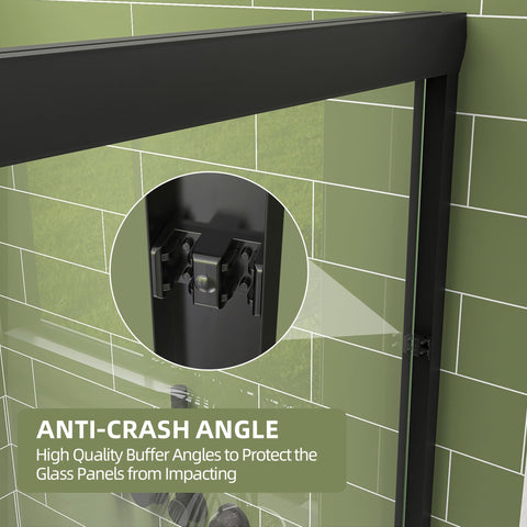 GETPRO anti-collision corners help prevent impact during closing with quiet operation.