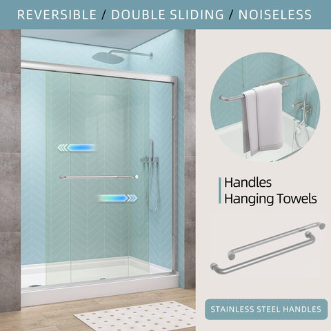 GETPRO double sliding track demonstrates smooth, quiet operation for compact bathrooms