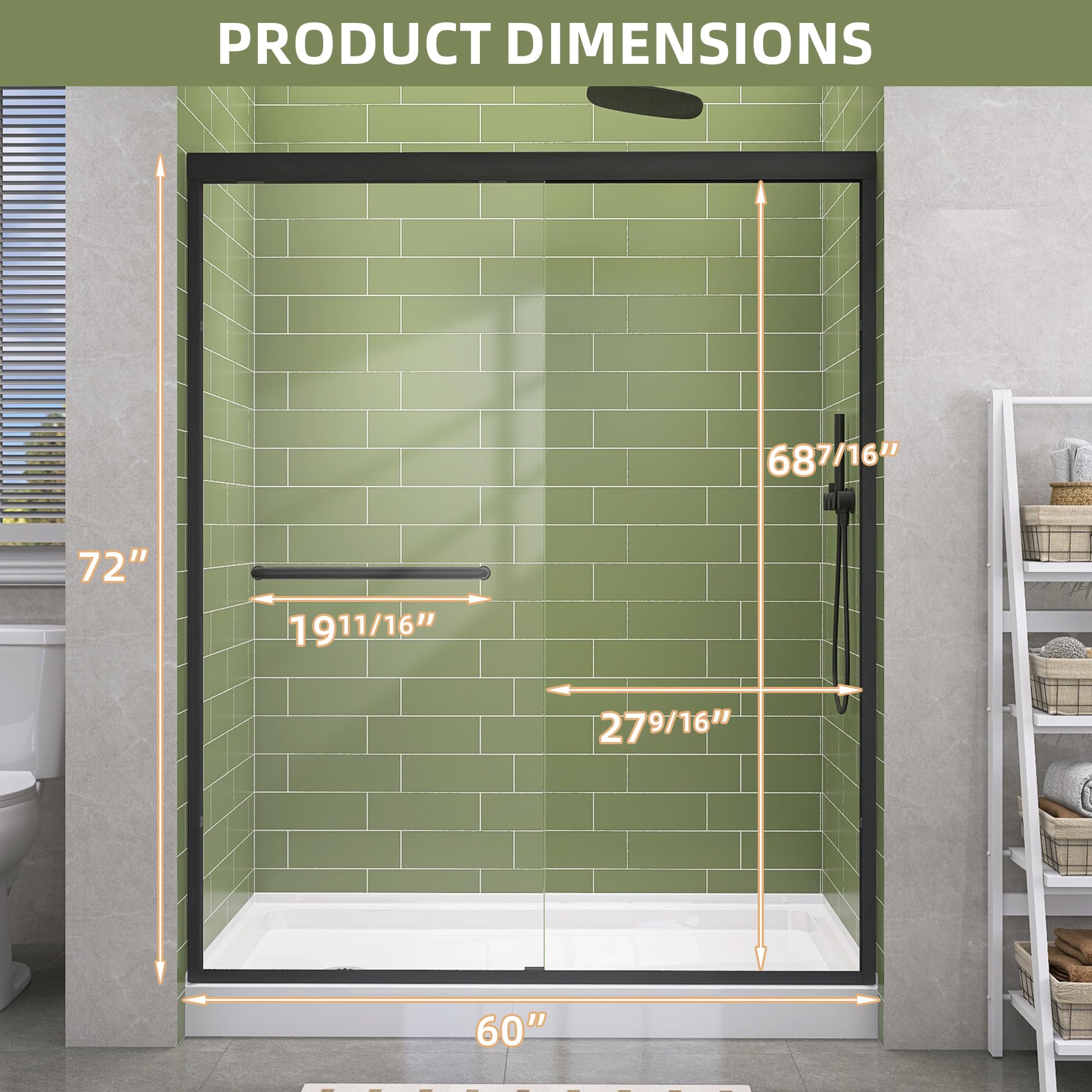 GETPRO reversible design fits left or right wall layouts.