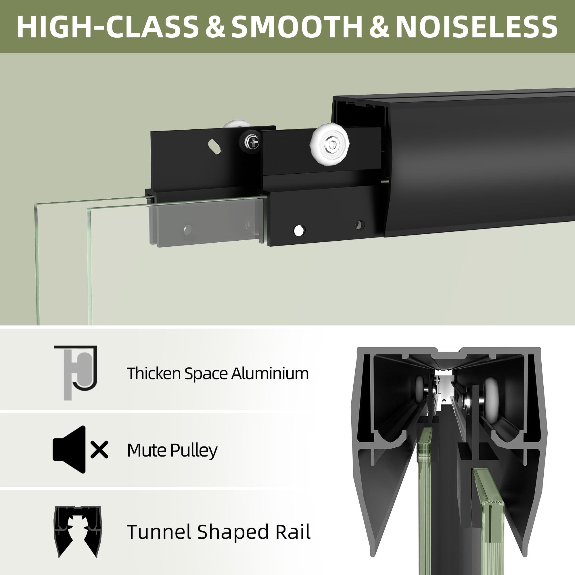 GETPRO 1/4-inch tempered glass ensures safety and clarity.