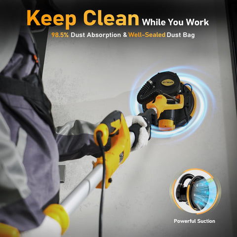GEVEELIFE 360-degree sanding disc reaches every angle.
