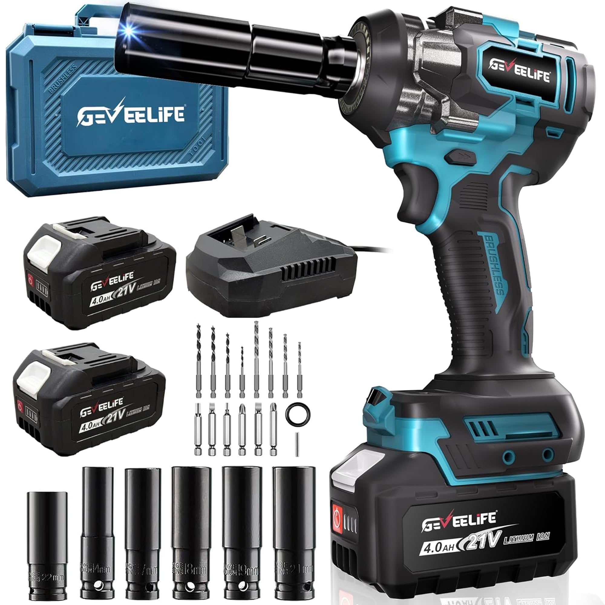 GEVEELIFE 650N.m brushless motor close-up showing power and torque potential
