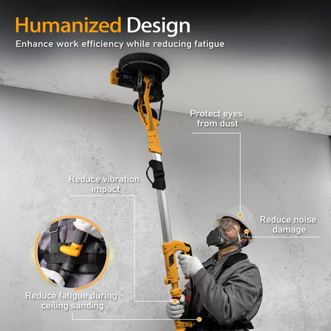 GEVEELIFE LED-lit sanding head for dim spaces