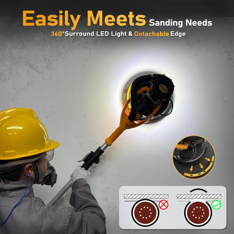 GEVEELIFE foldable handle for compact storage after work.
