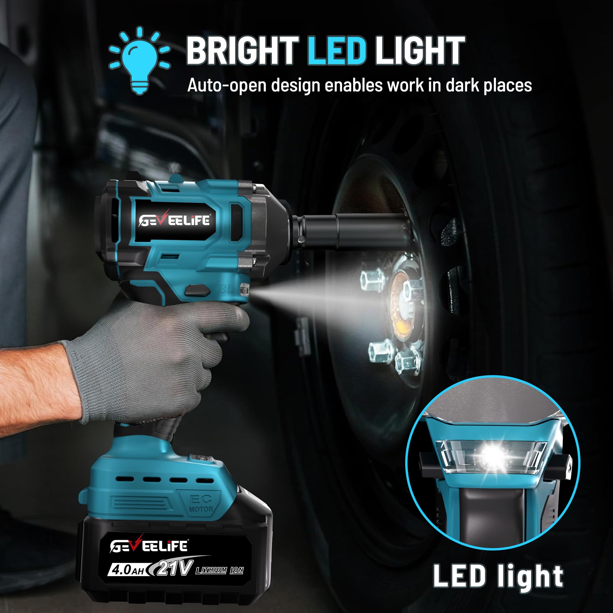 GEVEELIFE lightweight design at 3.66 pounds for easy handling