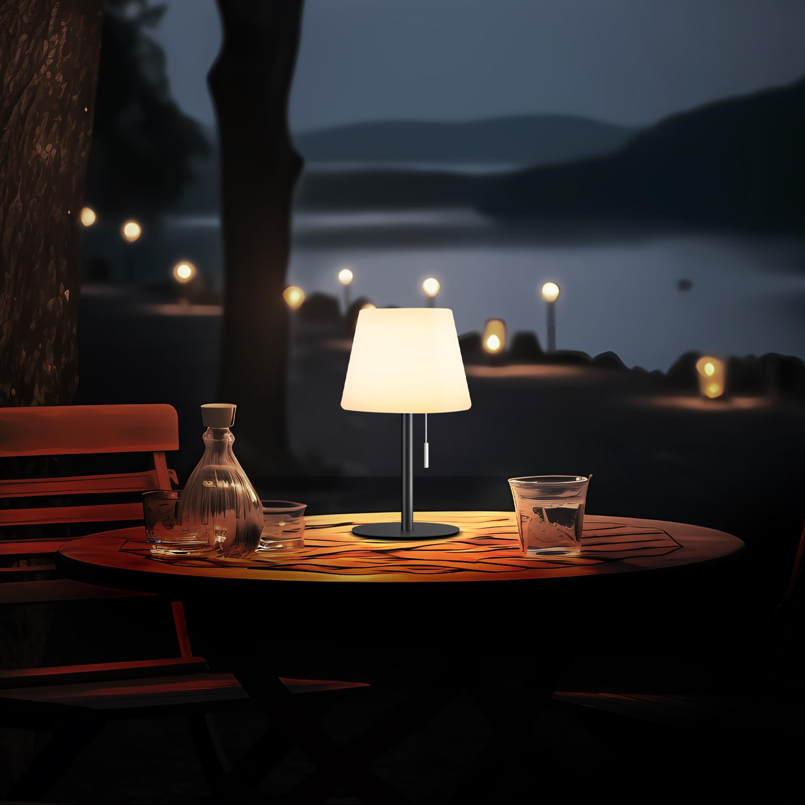 Gewiny Shower Lamp cordless detachable design for quick outdoor setup