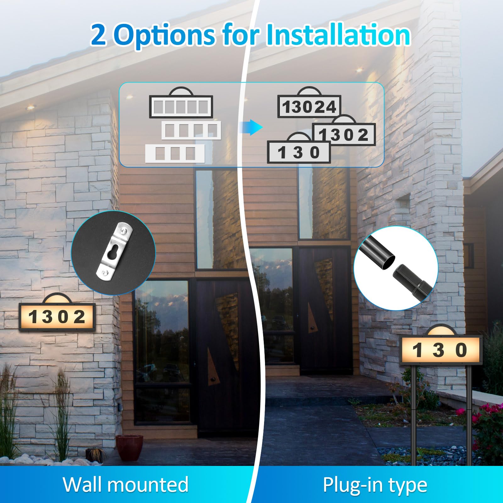 GEYUEYA Home ground stake mounting demonstrates two-pole stability