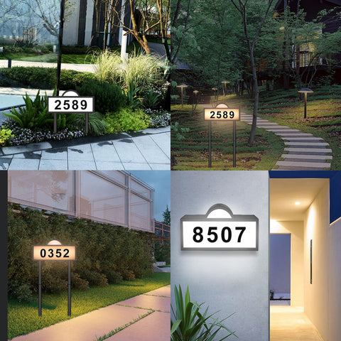 GEYUEYA Home illuminated sign uses LEDs for bright exterior visibility