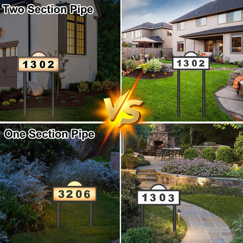 GEYUEYA Home IP65 address sign withstands rain and wind