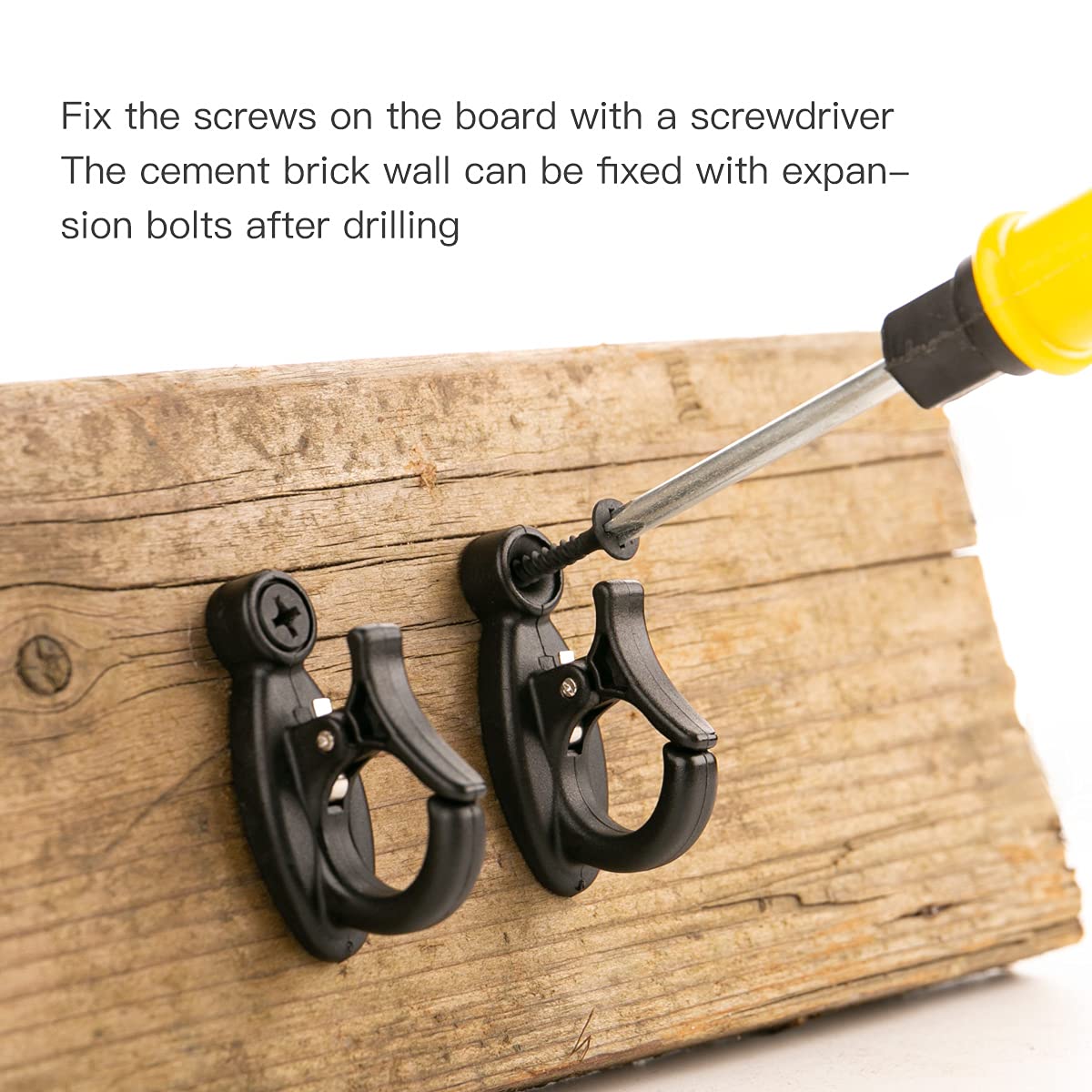 GEZIDEA Elrswy plastic wall hooks, lightweight yet sturdy
