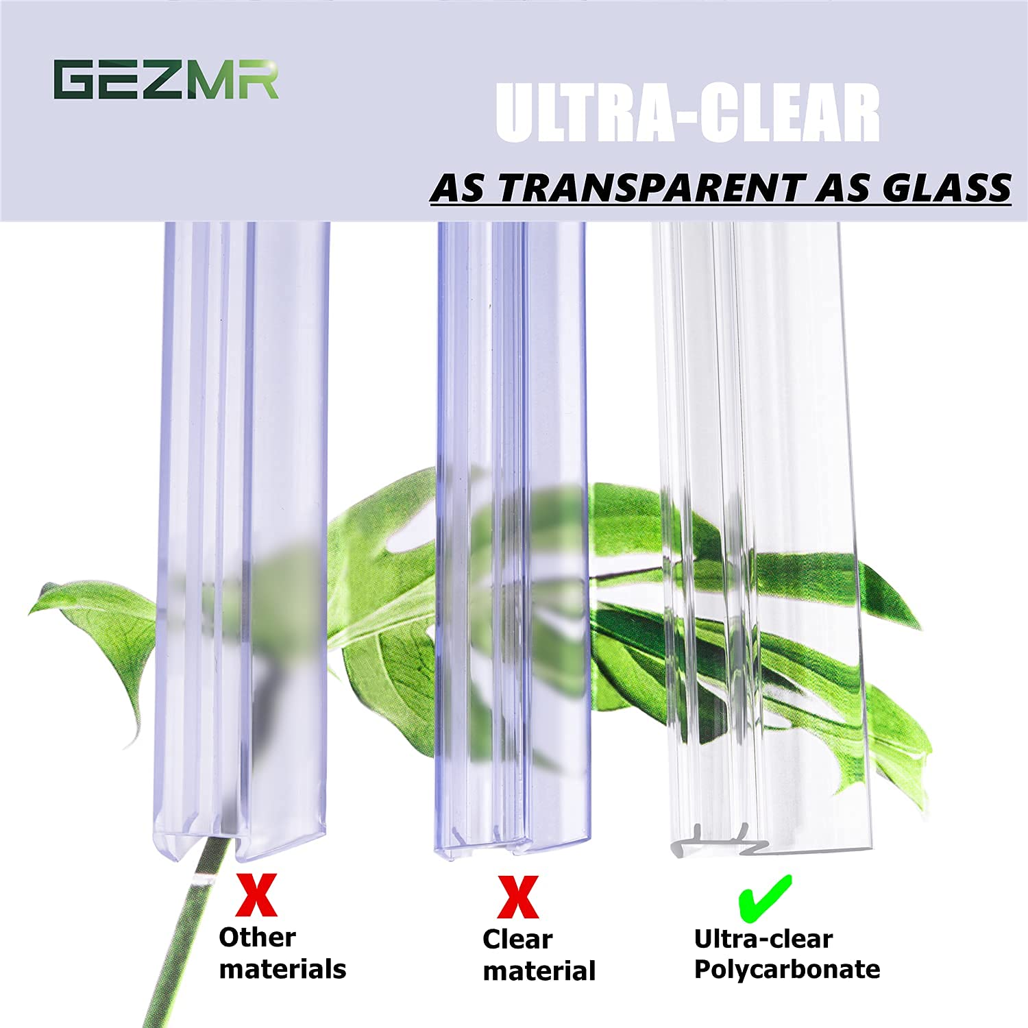 GEZMR easy-install shower seal requires no glue for quick setup