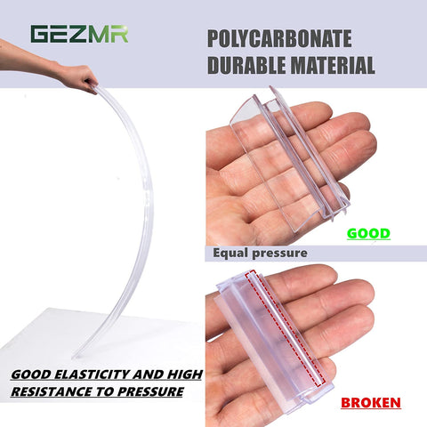 GEZMR easy installation; no glue required and fits under glass quickly.