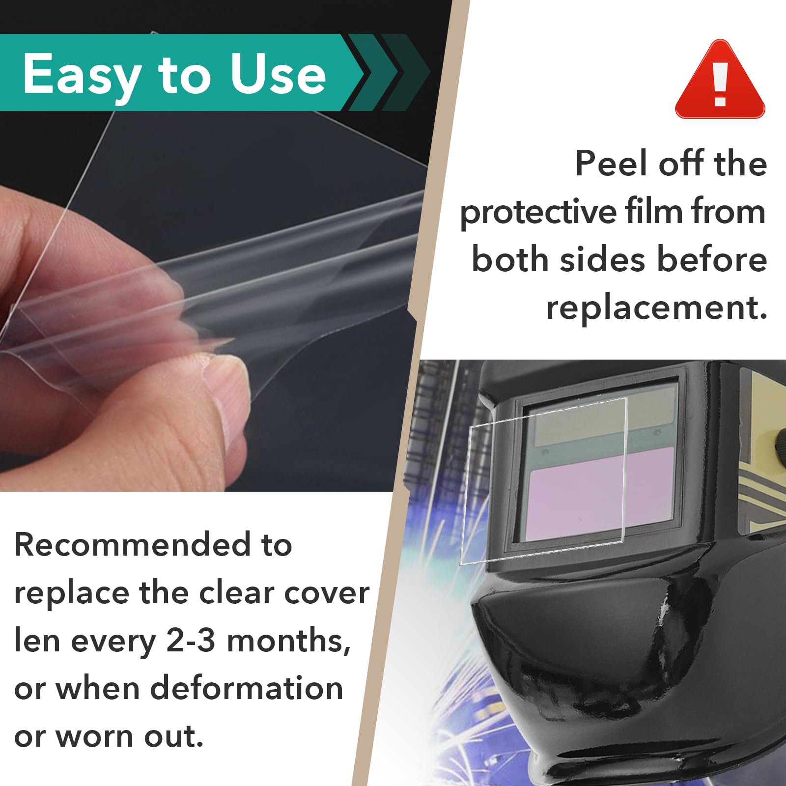 Gfdoso protective lens filters harmful light and sparks for safer sessions