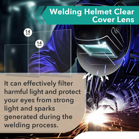 Gfdoso welding helmet inside lens delivering sharp focus and spark protection