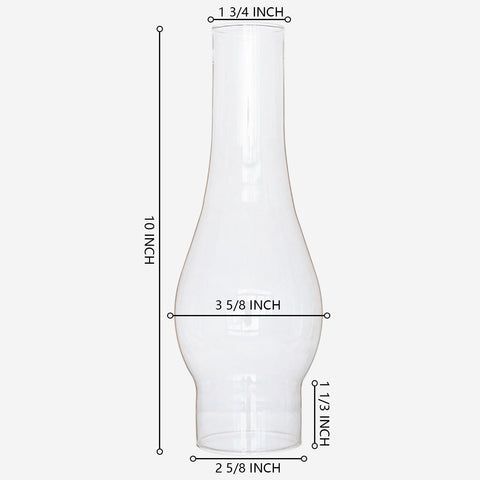 GXFCCYXT borosilicate glass chimney hand blown for high heat resistance.