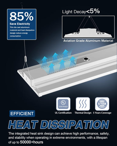 GGJIA LED high bay 0-10V dimmable for customizable lighting levels